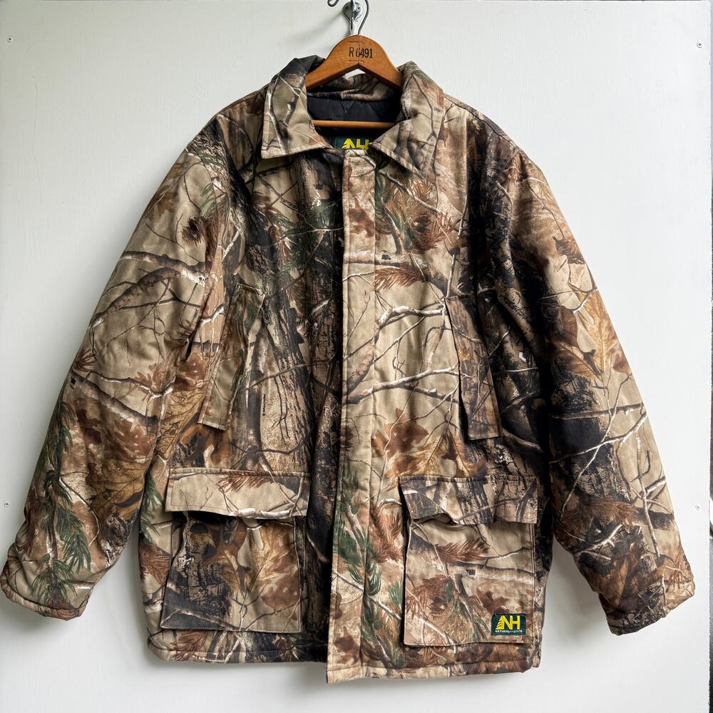 Natural Habitat Camo Hunting Jacket Mens XL Insulated Field Coat Gorpcore